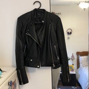 Zara faux leather jacket